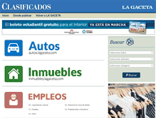 Tablet Screenshot of clasificados.lagaceta.com.ar