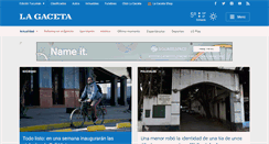 Desktop Screenshot of lagaceta.com.ar