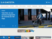 Tablet Screenshot of lagaceta.com.ar