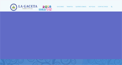Desktop Screenshot of lagaceta.gob.ni